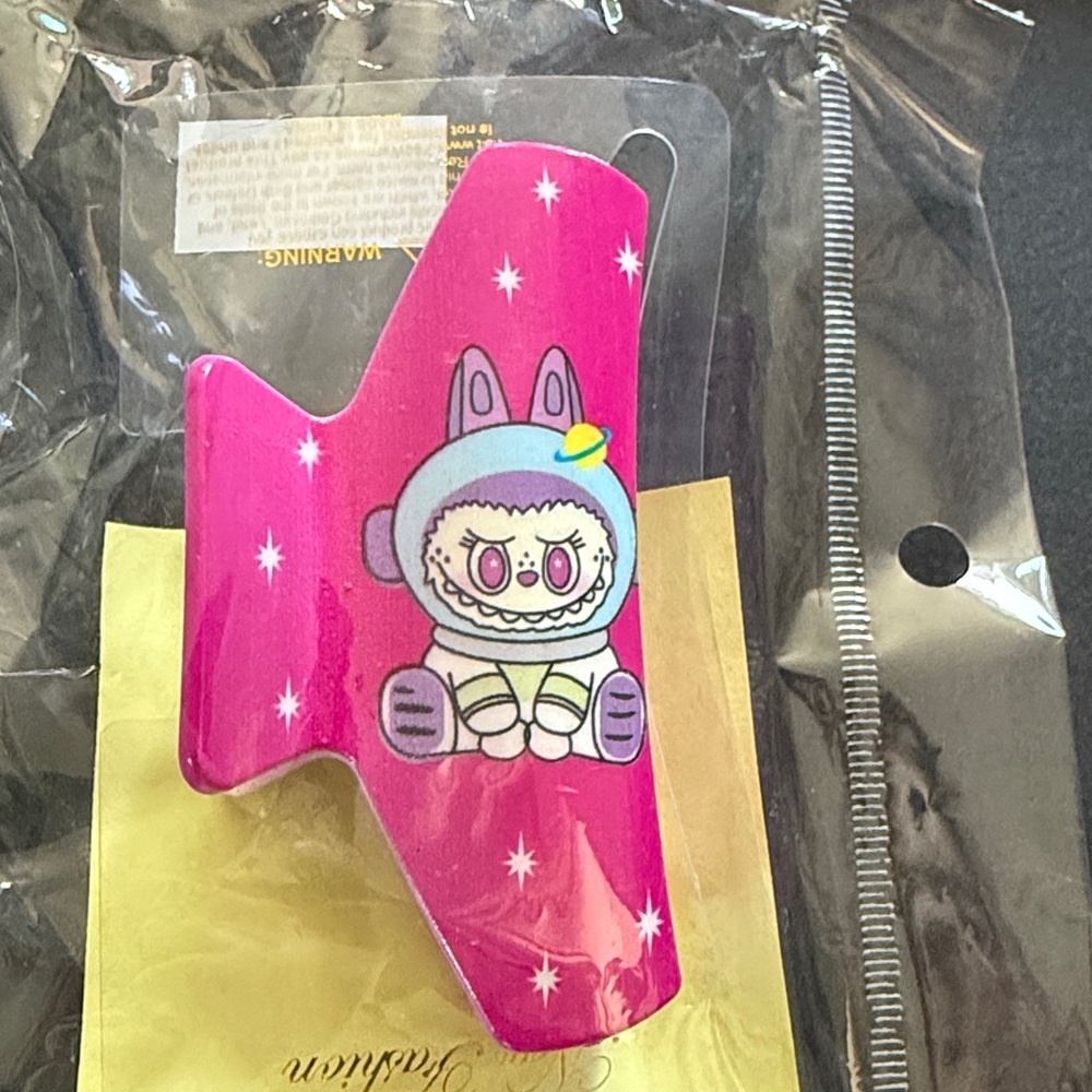 Nina Pink Cartoon Airplane Hair Clip